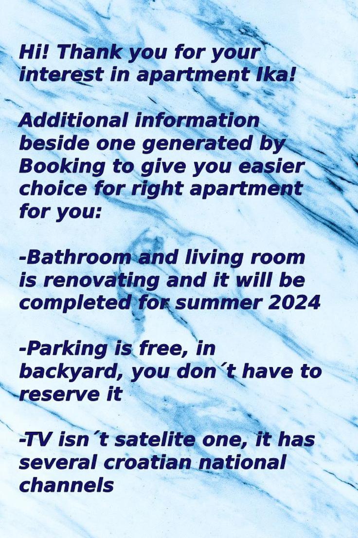 Apartment Ika Башка Экстерьер фото